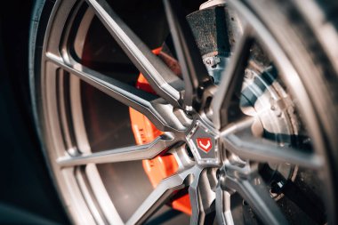 Kyiv, Ukraine - 05.01.2023:Ferrari GTC4 Lusso on Vossen Forged MX2