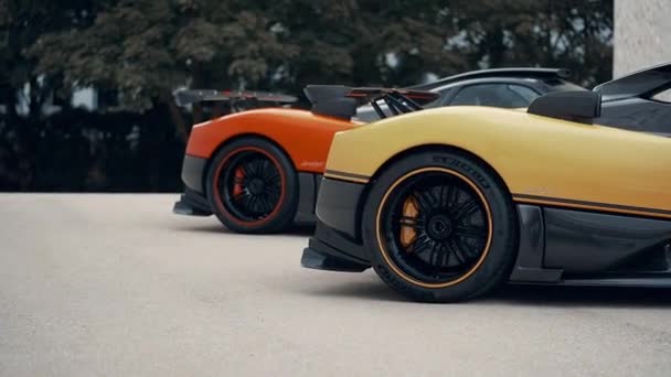 Pagani Zonda Cinque Coupe Roadster — Vídeo de Stock