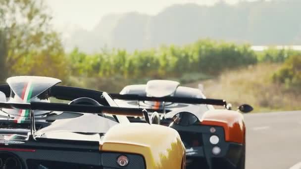 Pagani Zonda Cinque Coupe Roadster — ストック動画