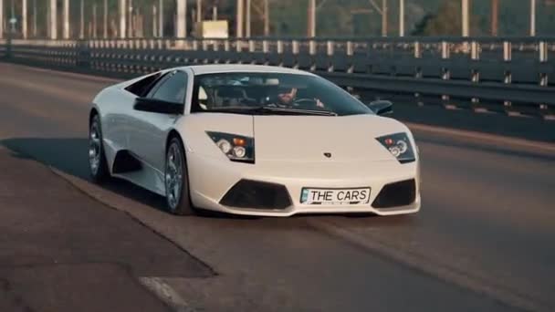 Kiev Ukraina 2023 Lamborghini Murcilago — Stockvideo