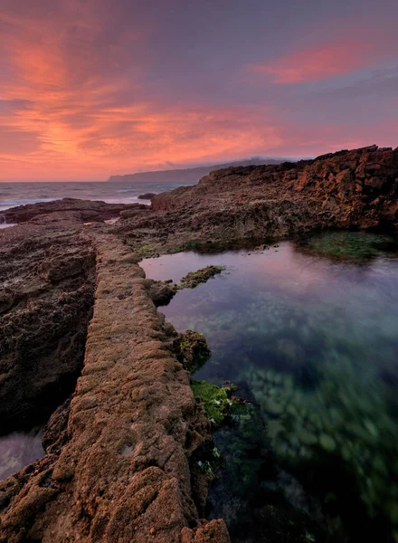 Прекрасний Схід Сонця Над Морем — стокове фото