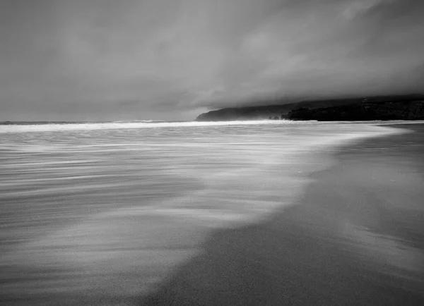 Lunga Esposizione Ripresa Una Spiaggia Cornwall — Foto Stock