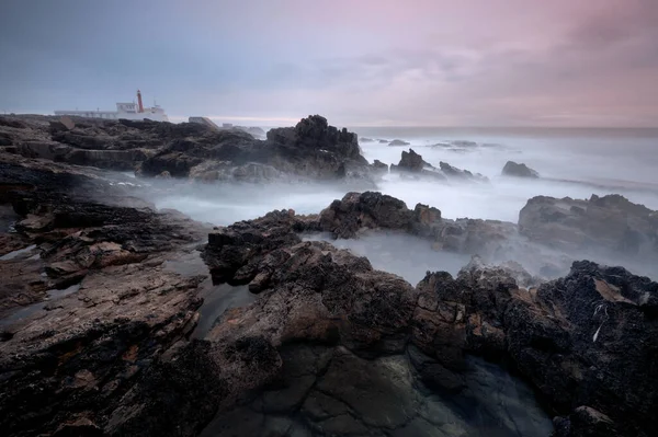 Vacker Solnedgång Stranden — Stockfoto