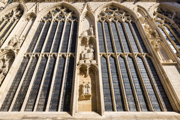Window Famous Amiens Cathedral Amiens Hauts France France — Stock Photo, Image