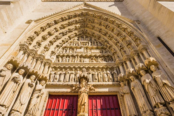 Portal Famous Amiens Cathedral Amiens Hauts France France — Stock Photo, Image