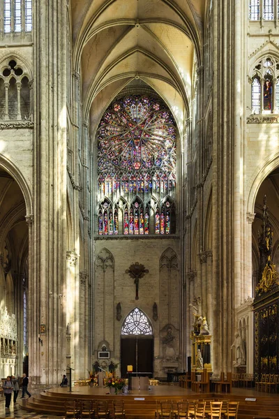 Amiens France September 2022 Interior View Famous Amiens Cathedral Cathedral — Stock Photo, Image