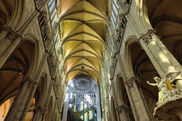 Amiens France September 2022 Interior View Famous Amiens Cathedral Cathedral — Stock Photo, Image
