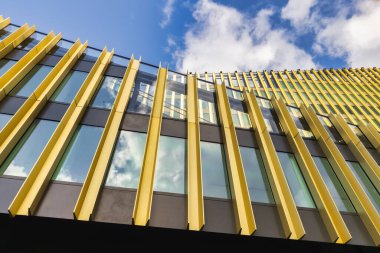 Lille, France - October 02, 2022: Modern ShAKe building in Euralille is a complex of community property where nature, city, business and social life, work and rest come together