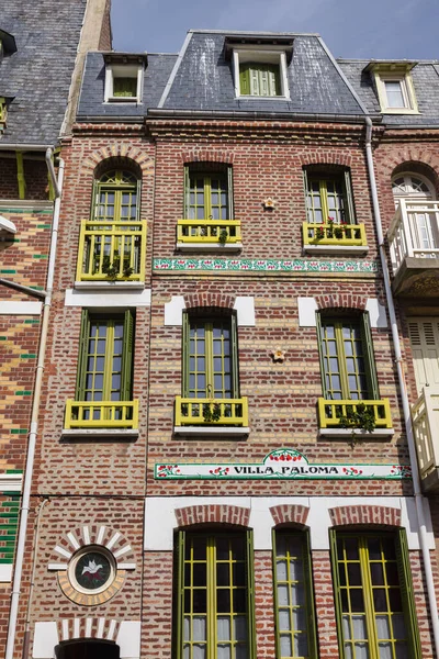 Picture Facades Beautiful Old Houses Mers Les Bains France — Zdjęcie stockowe