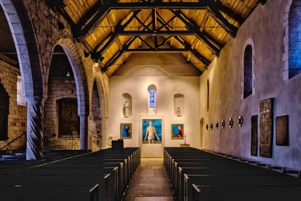 Варенгвиль Сюр Мер Франция Сентября 2022 Года Внутри Церкви Сен — стоковое фото