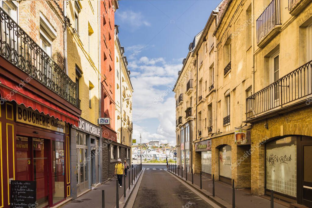 Dieppe, Francia 29 de septiembre de 2022 carretera que conduce al