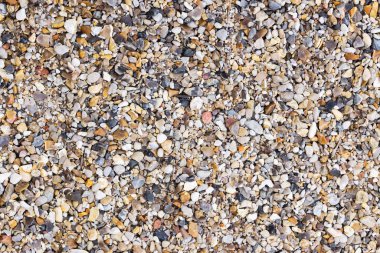 Dekoratif arkaplan dokuları için ince çakıl taşlarının resmi