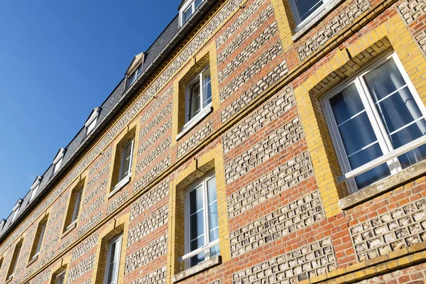 Фасад Типичного Старого Здания Нормандии Франция — стоковое фото