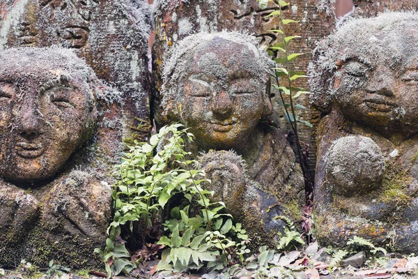 Picture Buddhist Rakan Stone Statues Otagi Nenbutsu Temple Arashiyama Kyoto — Stock Photo, Image