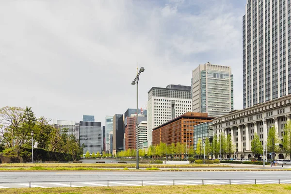 Aufnahme Des Stadtbildes Des Chiyoda Viertels Nationalgarten Tokio Japan — Stockfoto