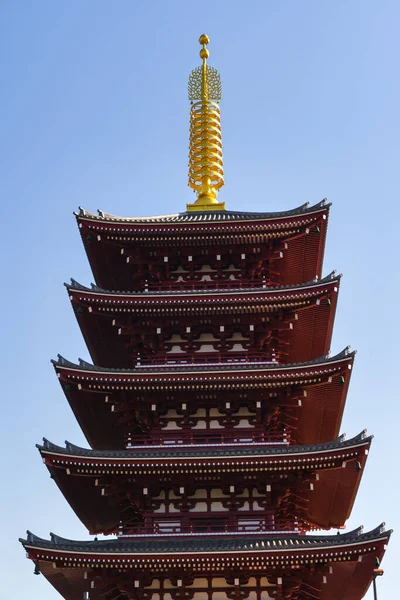 Photo Pagode Cinq Étages Temple Sensoji Asakusa Tokyo — Photo