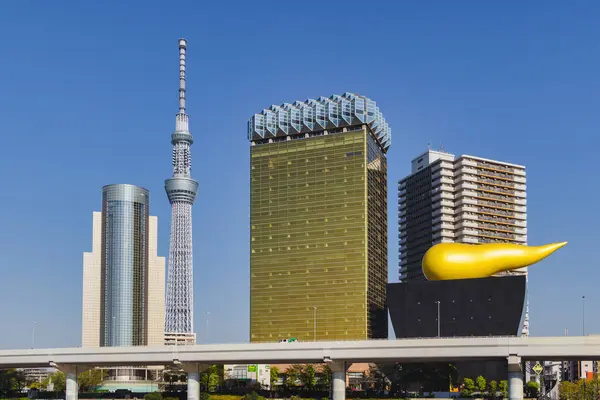 Tokyo Japan April 2023 Sumida Skyline Tokyo För Att Sumida — Stockfoto