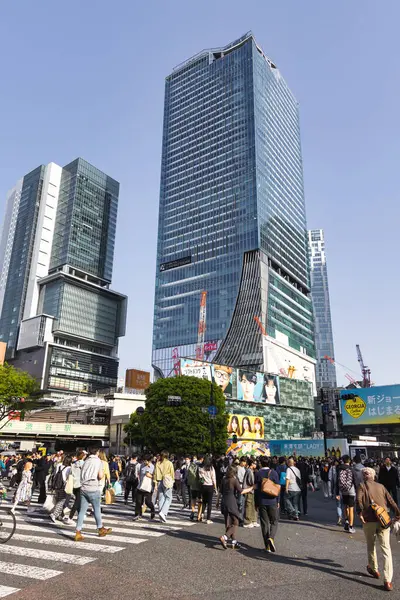 Токио Япония Апреля 2023 Года Вид Улицу Площади Сибуя Сибуе — стоковое фото