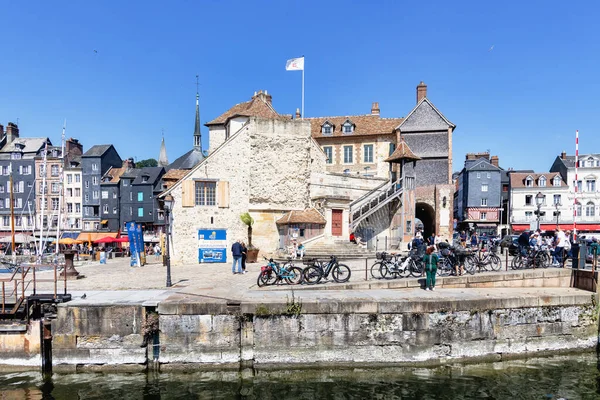 Honfleur France June 2023 Port Honfleur Unidentified People Calvados Department — Stock Photo, Image