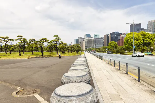 Tokyo Japan April 2023 Cityscape Chiyoda District Outer Gardens Imperial — Stock Photo, Image