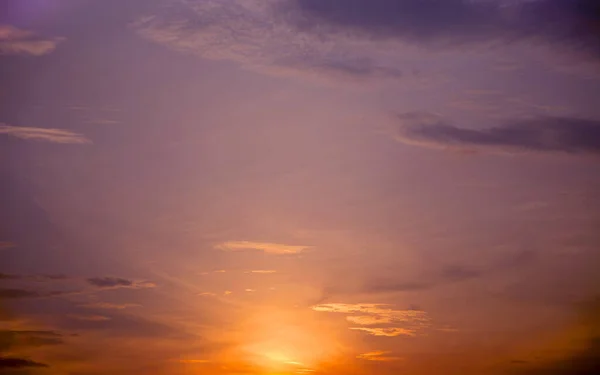 Coucher Soleil Coloré Crépuscule Ciel Dans Beau Moment Dans Nature — Photo