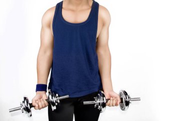 Dambıl ile vücut çalışmasını kapat.