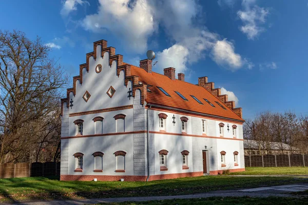 Άποψη Του Παλατιού Στο Krobielowice Krieblowitz Εξωτερική Κάτω Σιλεσία Πολωνία — Φωτογραφία Αρχείου