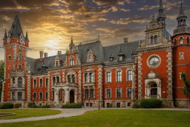 Pawniowice Village (Gmina), Pawniowice Village, Pawniowice Zámek, Pawniowice Sarayı. Polonya. Avrupa. Turistik bölge