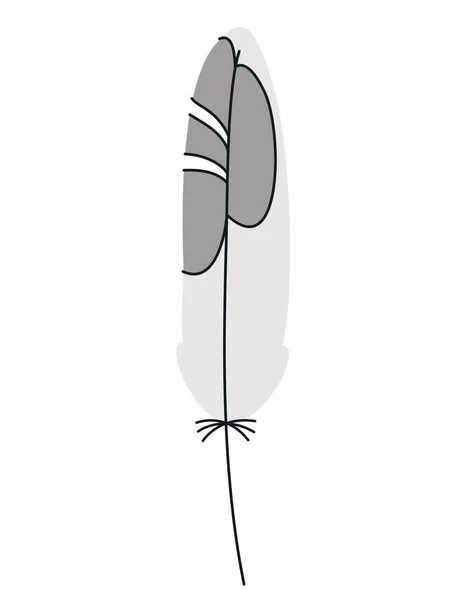ドードルスタイルのカモメの羽 美しいデザイン要素 — ストックベクタ