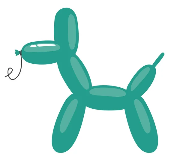 Μπαλόνι Σχήμα Σκύλου Στυλ Κινουμένων Σχεδίων Όμορφο Αντικείμενο Διακοπών — Διανυσματικό Αρχείο