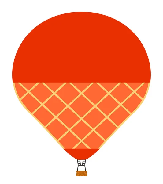 Air Balloon Shape Ice Cream Retro Transport Flat Style — Stock Vector