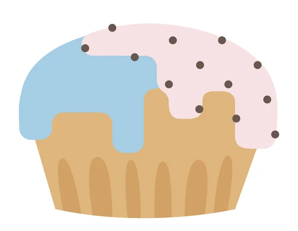 Gâteau Plat Délicieuses Pâtisseries — Image vectorielle