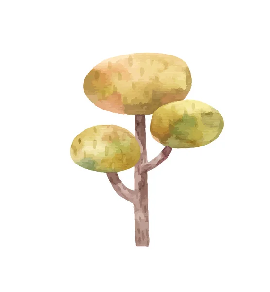 Niedliche Kindische Cliparts Mit Palmen Kokospalmen Natur — Stockfoto