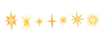 Altın el boyalı yıldızlar, çizimler. Tasarım ve çizim, kartlar, çıkartmalar, Wallart