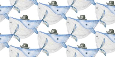 Kusursuz deniz deseni. Suyun altında sonsuz desen, renksiz balık deseni. Sualtı geçmişi. Çeşitli ürünler, giysiler, tekstil, vs. için sevimli desen