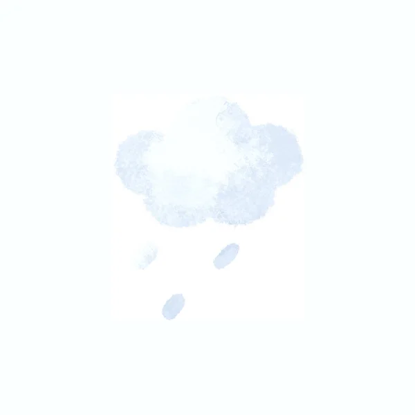Awan Dengan Tetesan Hujan Ilustrasi Cuaca Stiker Langit — Stok Foto