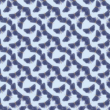 Mystical Luna güve vektör çizimleriyle kusursuz desen, sevimli çizgi film batterfly. Göksel Gece Kelebeği. Beyaz arka planda sihirli böcek. Ambalaj kağıdı, duvar sanatı, sihirli kart, davetiyeler, tişört baskısı, çıkartmalar için tasarım