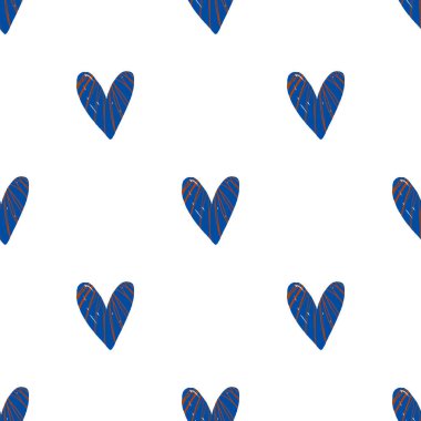 Güzel, pürüzsüz bir arka plan ve elle boyanmış kalpler. Sevgililer Günü. Sevgililer Günü 'nün dekorasyonu. Kalpli romantik bir geçmiş. Pastel renkli basit şekiller grafik desen