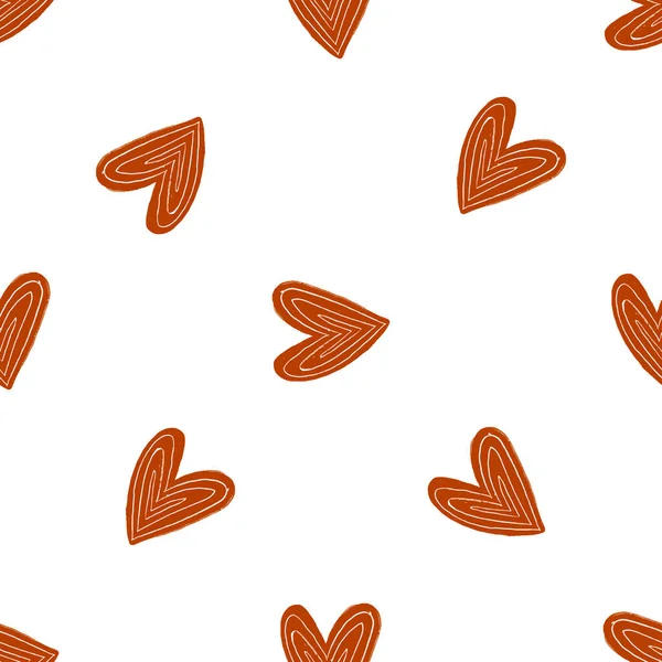 Беззастенчивый Фон Нарисованными Руки Сердечками День Святого Валентина Украшение Дня — стоковое фото