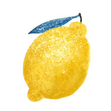 Limon. Beyaz arka planda soyut modern limon klipsi seti. Taze limon baskısı. Minimalizm limonu. Turunçgil meyveli bir poster. Kumaş, tekstil, giysi, ambalaj kağıdı, duvar kağıdı, poster için grafiksel öge.