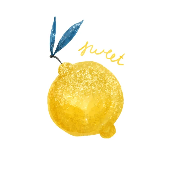 Лимон Абстрактний Сучасний Набір Лимонної Кліпарти Білому Тлі Свіжі Лимони — стокове фото