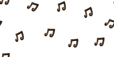 Kusursuz bir geçmişi ve notaları var. Siyah beyaz çizim. Sonsuz el çizimi arkaplan çizimi