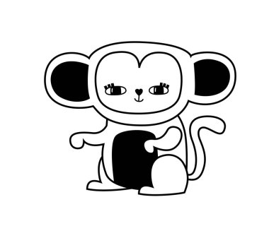 Savannah hayvanları. Vahşi yaşam. El çizimi çizimi. Afrika