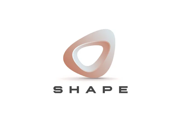 Logo Abstract Shape Design Vector Template — 스톡 벡터