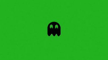 Owl eyes rotation green screen motion graphics