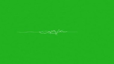 Thunderbolt line effect green screen motion graphics