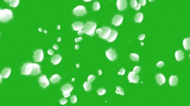 Shining white stones green screen motion graphics