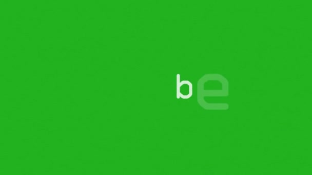 Английский Язык Зеленого Экрана — стоковое видео