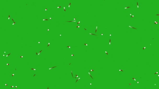 Spostamento Worm Grafica Del Movimento Dello Schermo Verde — Video Stock