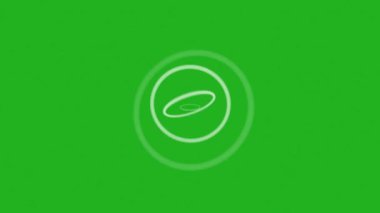 Dönen daireler yeşil ekran hareket grafikleri